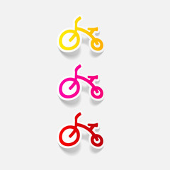 realistic design element: childrens bike