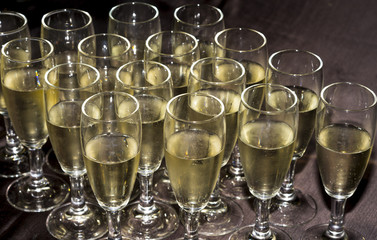 Toast champagne flutes