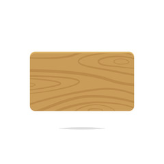 Wooden board vector