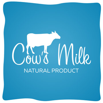 Cows milk. Natural product. Milk banner. Vector illustration.