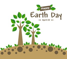 Fototapeta premium Earth day design concept