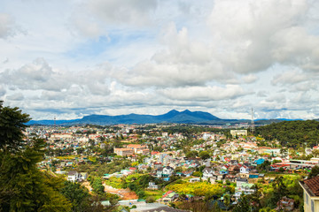 Beautiful cityview on Da Lat, Lam Dong in Vietnam