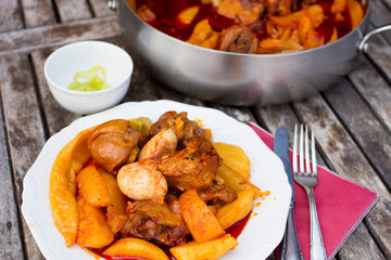 goulash, hungarian traditional food