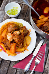 goulash, hungarian traditional food