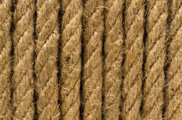 Twisted brown rope background