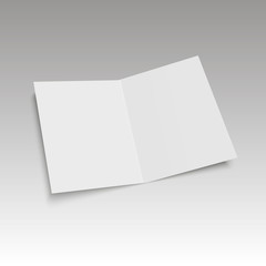 Mockup magazine with soft shadows  . Template of Brochure, Booklet. Vector illustration