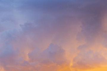 Naklejka na ściany i meble Cloudy sunset background