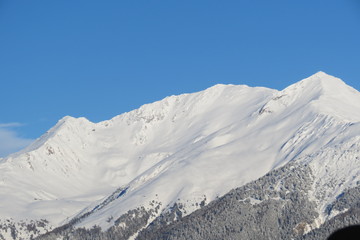 Fototapeta na wymiar Auvergne-Rhône-Alpes - Savoie - Aussois - Monts enneigés