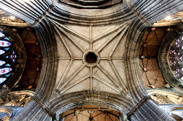 Obraz premium gotic church vault