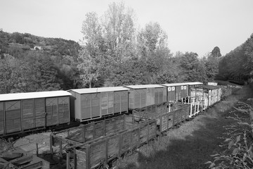 Fototapeta na wymiar Old freight train