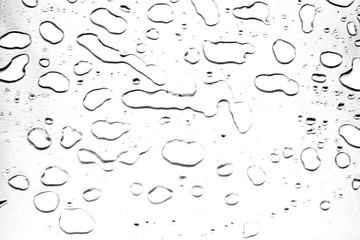 abstract water drops on a white background