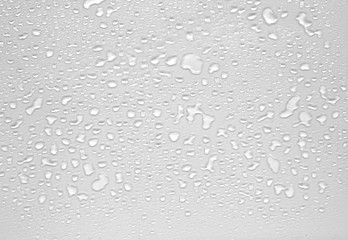 abstract water drops on a white background