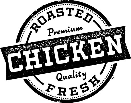 Roasted Chicken Menu Design Stamp