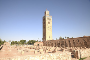 Fototapeta premium Mosque of Koutobia Marrakesh, Morroco