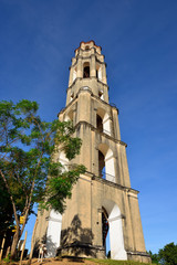 Manaca Iznaga tower in Valle de los Ingenios valley near Trinidad city in Cuba