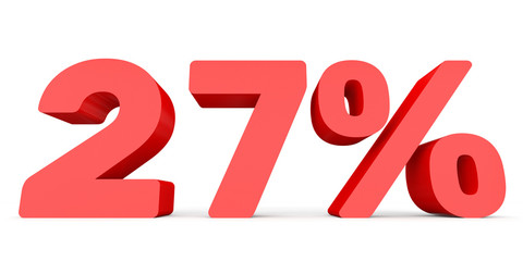 Twenty seven percent off. Discount 27 %.