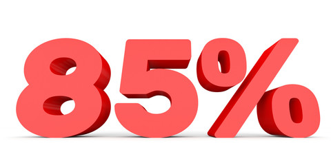 Eighty five percent off. Discount 85 %.