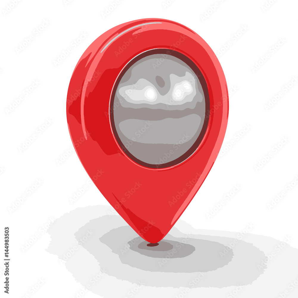 Poster pointer. image with clipping path