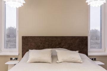 Simple beige bedroom