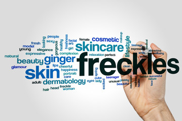 Freckles word cloud