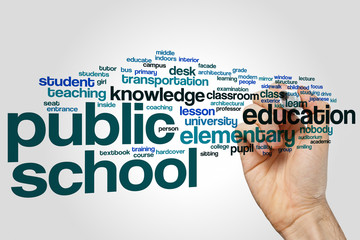 Public school word cloud
