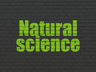 Fototapeta premium Science concept: Natural Science on wall background