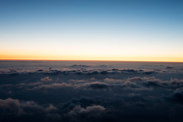 Fuji sunrise with sea of clouds