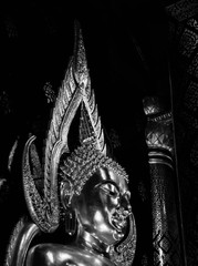 Buddha in black and white