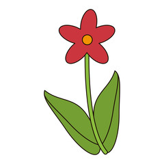 Naklejka premium cute flower natural floral vector illustration eps 10