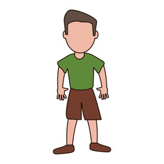 drawing boy son male image vector illustration eps 10