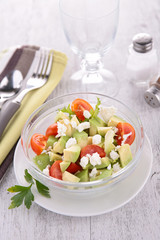 avocado,tomato and feta salad