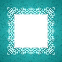 Lace square frame
