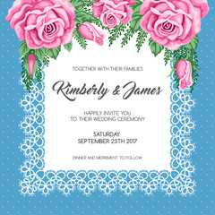 Retro Wedding invitation