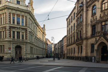 Historical square in center city Brno Czech Republic
