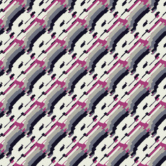 Fototapeta premium Seamless vector background with abstract geometric pattern. Abstract digital glitch graphic. 