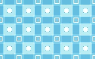 Blue rectangles pattern background and abstract textile