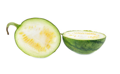  small watermelon isolated on white background