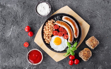 English Breakfast with sausage