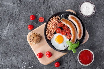 English Breakfast with sausage