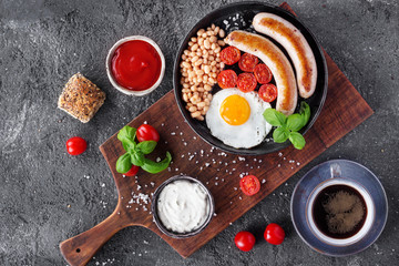 English Breakfast with sausage
