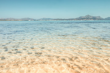 Fototapeta na wymiar Mallorca Strand Playa de Muro