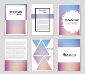 Abstract vector layout background set. For art template design, list, page, mockup brochure theme style, banner, idea, cover, booklet, print, flyer, book, blank, card, ad, sign, sheet,, a4