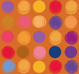 Vector background with abstract colored circles