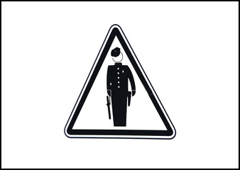 silhouette homme en uniforme