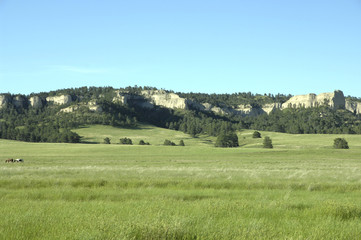 Fototapeta na wymiar Red Cloud Buttes - Fort Robinson Nebraska