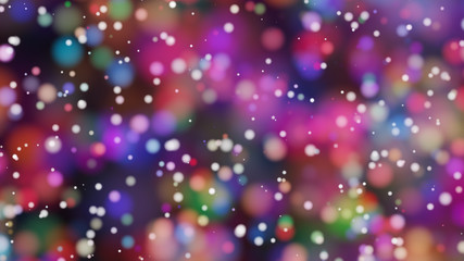 Beautiful colorful bokeh blurred background defocused lights