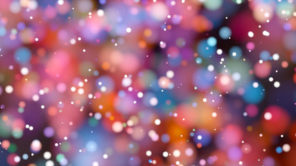 Beautiful colorful bokeh blurred background defocused lights