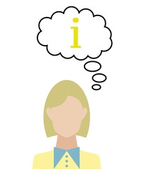 Frau überlegt - i Information Service