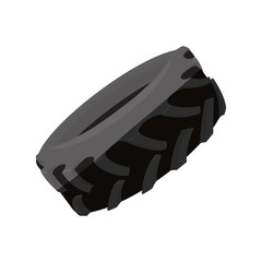Truck tire isolated icon vector illustration graphic design