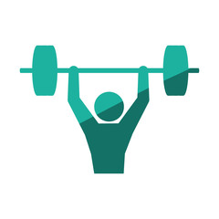Gym and fitness lifestyle icon vector illustration graphic design